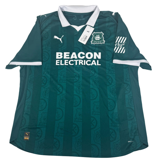 Plymouth Argyle 2025/2026 Home Shirt 3XL BNWT