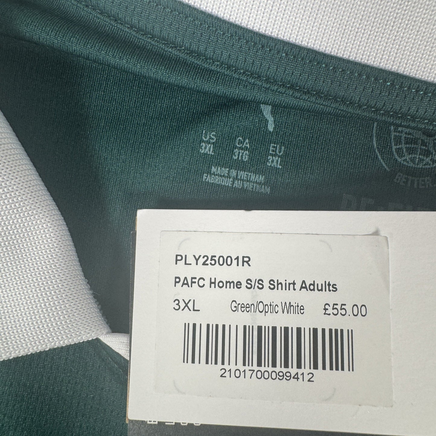 Plymouth Argyle 2025/2026 Home Shirt 3XL BNWT