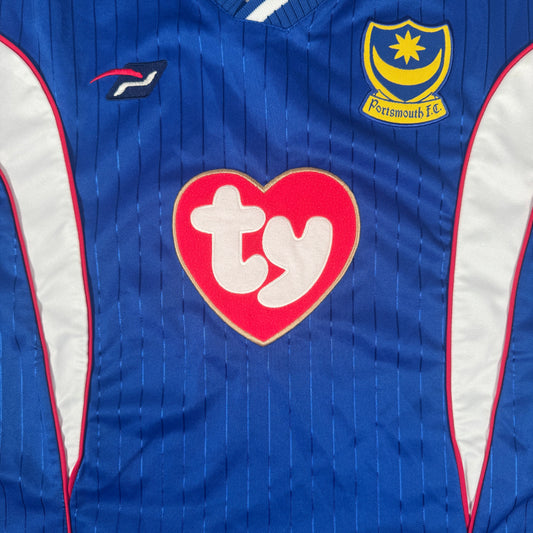 Portsmouth 2002/2003 Home Football Shirt Medium