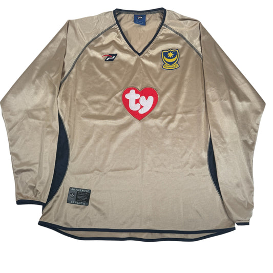 Portsmouth 2002/2003 Third Long Sleeve Football Shirt Large