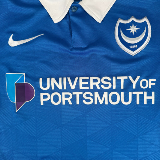 Portsmouth 2020/2021 Home Football Shirt Large