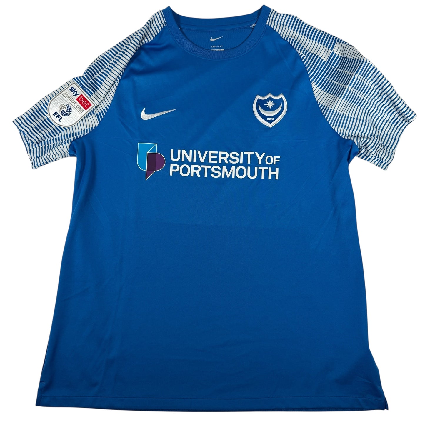 Portsmouth 2022/2023 Home Football Shirt 2XL