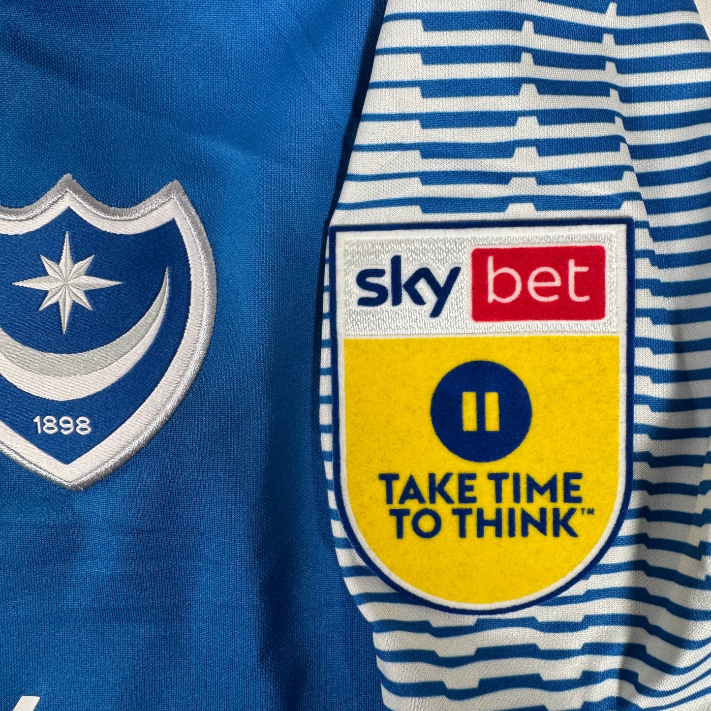Portsmouth 2022/2023 Home Football Shirt 2XL