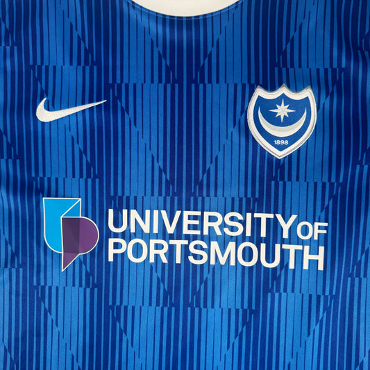 Portsmouth 2023/2024 Home Football Shirt 2XL