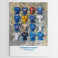 Portsmouth FC Shirts - A2 Signed Limited Edition Prints