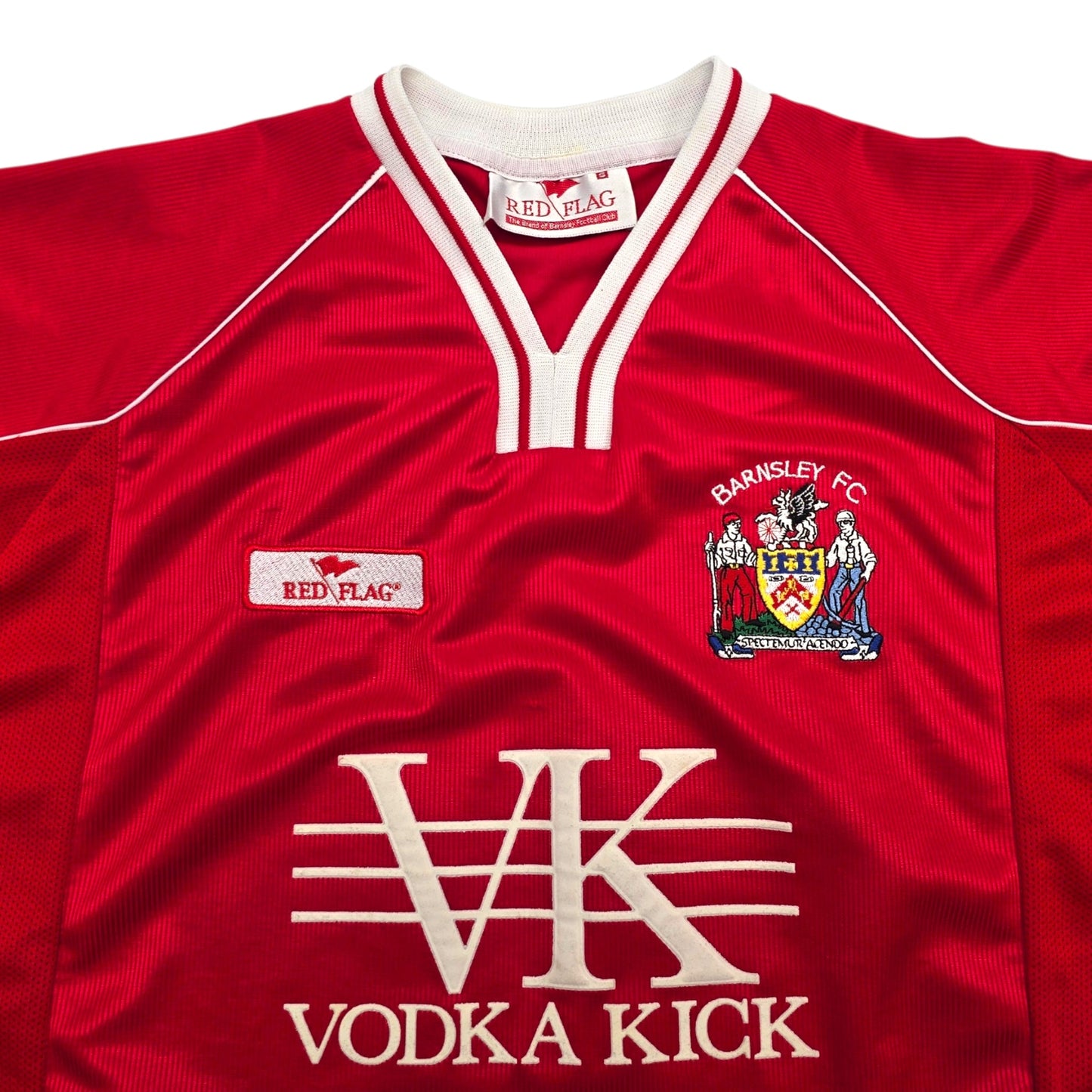 2003/04 Barnsley Home Football Shirt (S) Red Flag