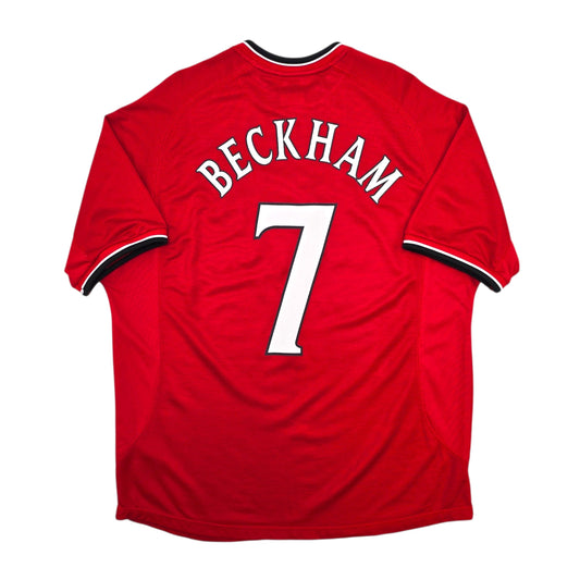 2000/02 Manchester United Home Football Shirt (2XL) Umbro #7 Beckham