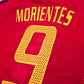 2002/04 Spain Home Football Shirt (L) Adidas #9 Morientes