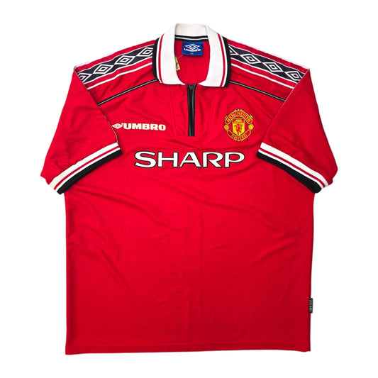 1998/00 Manchester United Home Football Shirt (2XL) Umbro