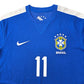 2013/14 Brazil Away Football Shirt (M) Nike #11 Neymar