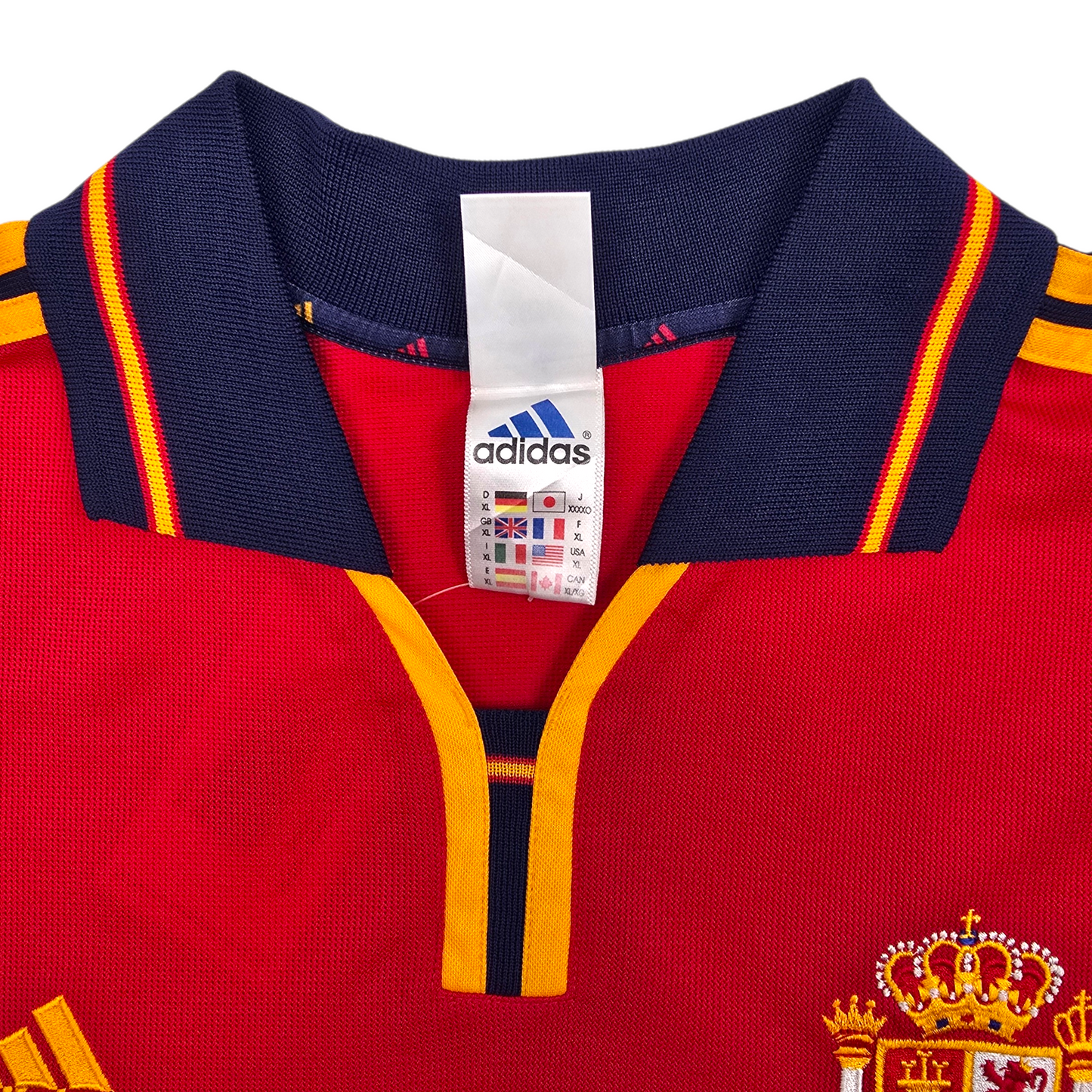 1999/02 Spain Home Football Shirt (XL) Adidas