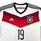 2014/15 Germany Home Football Shirt (L) Adidas #19 Gotze