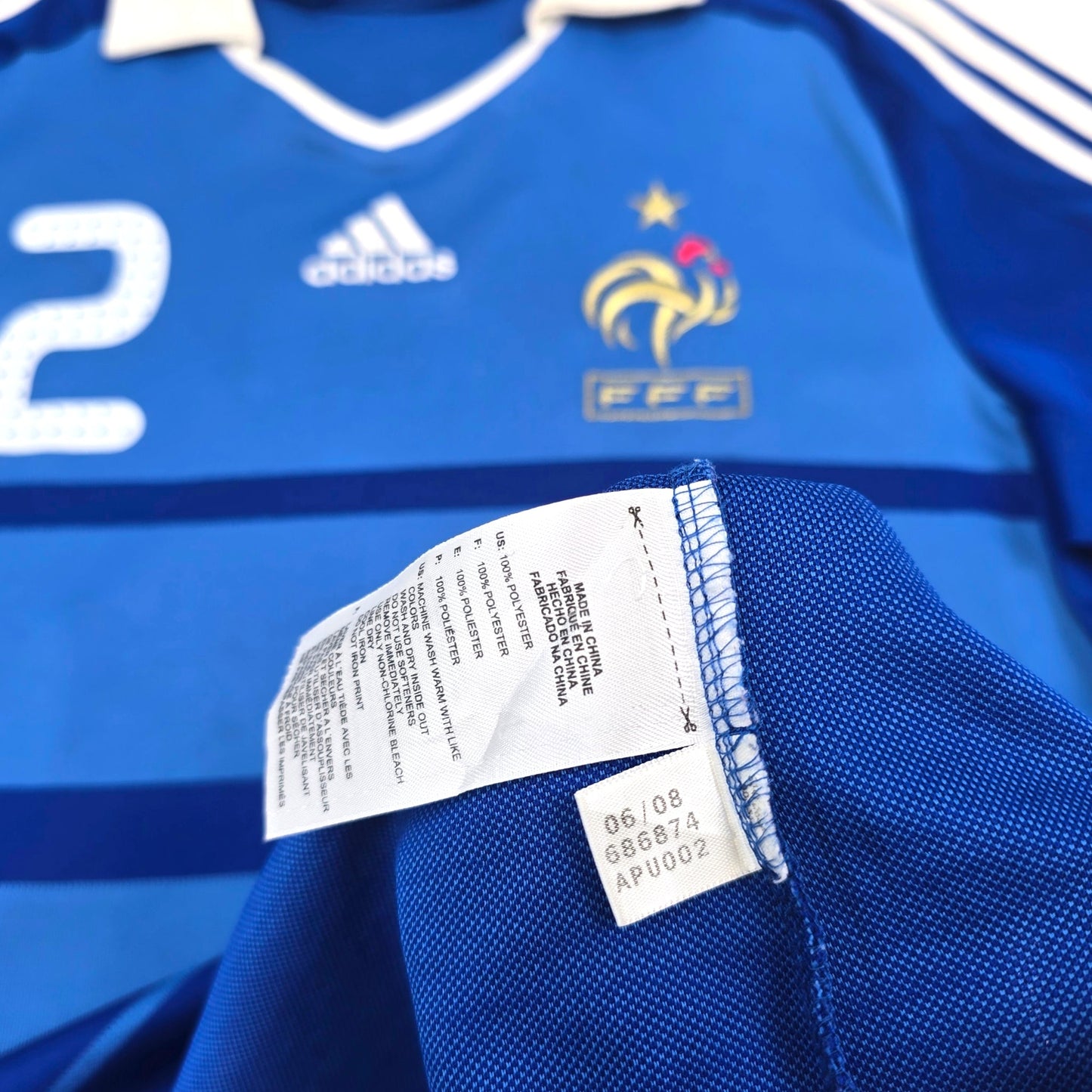 2008/09 France Home Football Shirt (M) Adidas #12 Henry