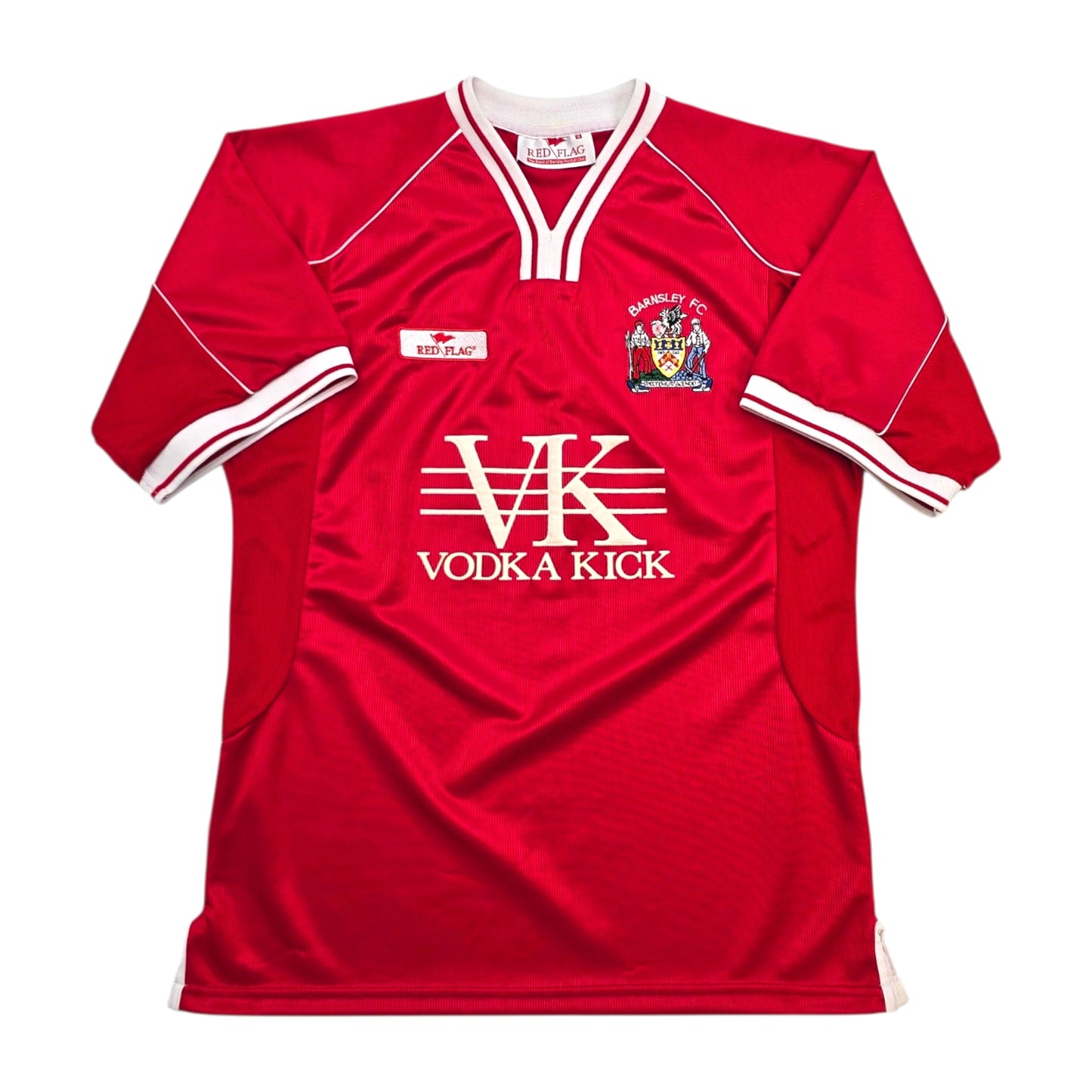 2003/04 Barnsley Home Football Shirt (S) Red Flag