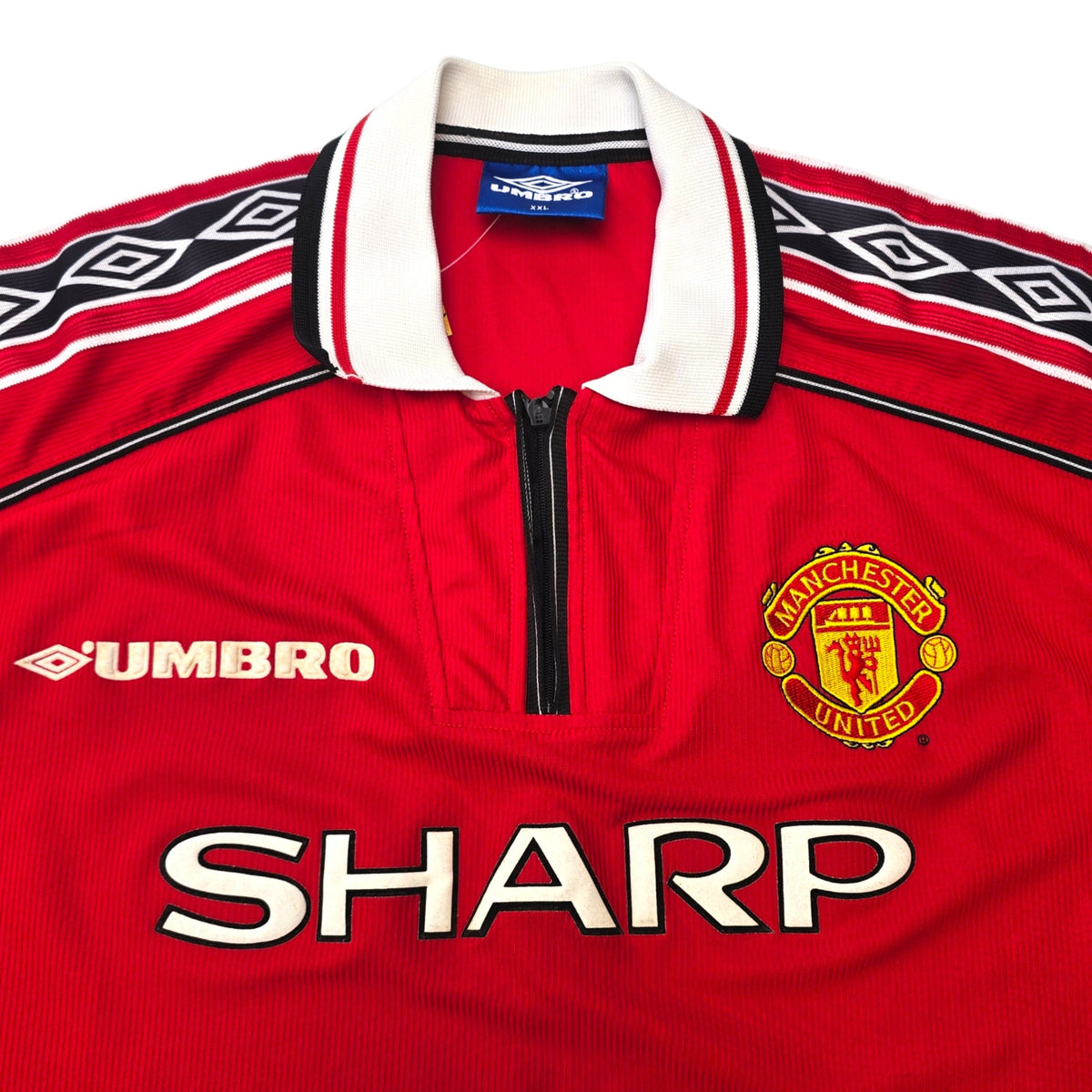 1998/00 Manchester United Home Football Shirt (2XL) Umbro