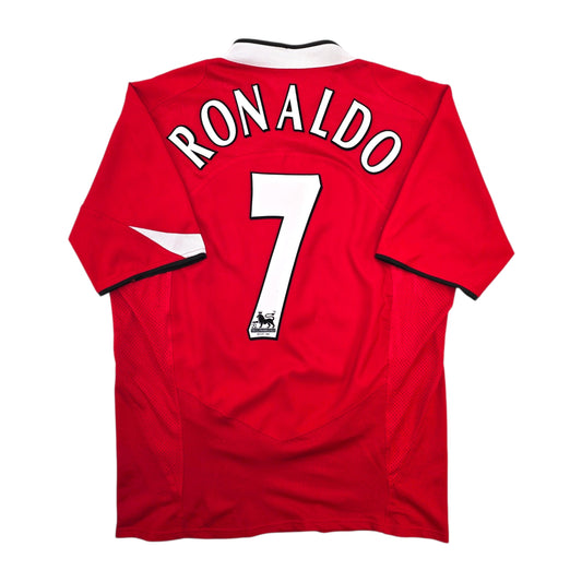2004/06 Manchester United Home Football Shirt (L) Nike #7 Ronaldo