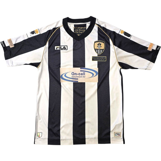 2012/13 Notts County Home Football Shirt (M) Fila #8 (150 Yr Aniversary)