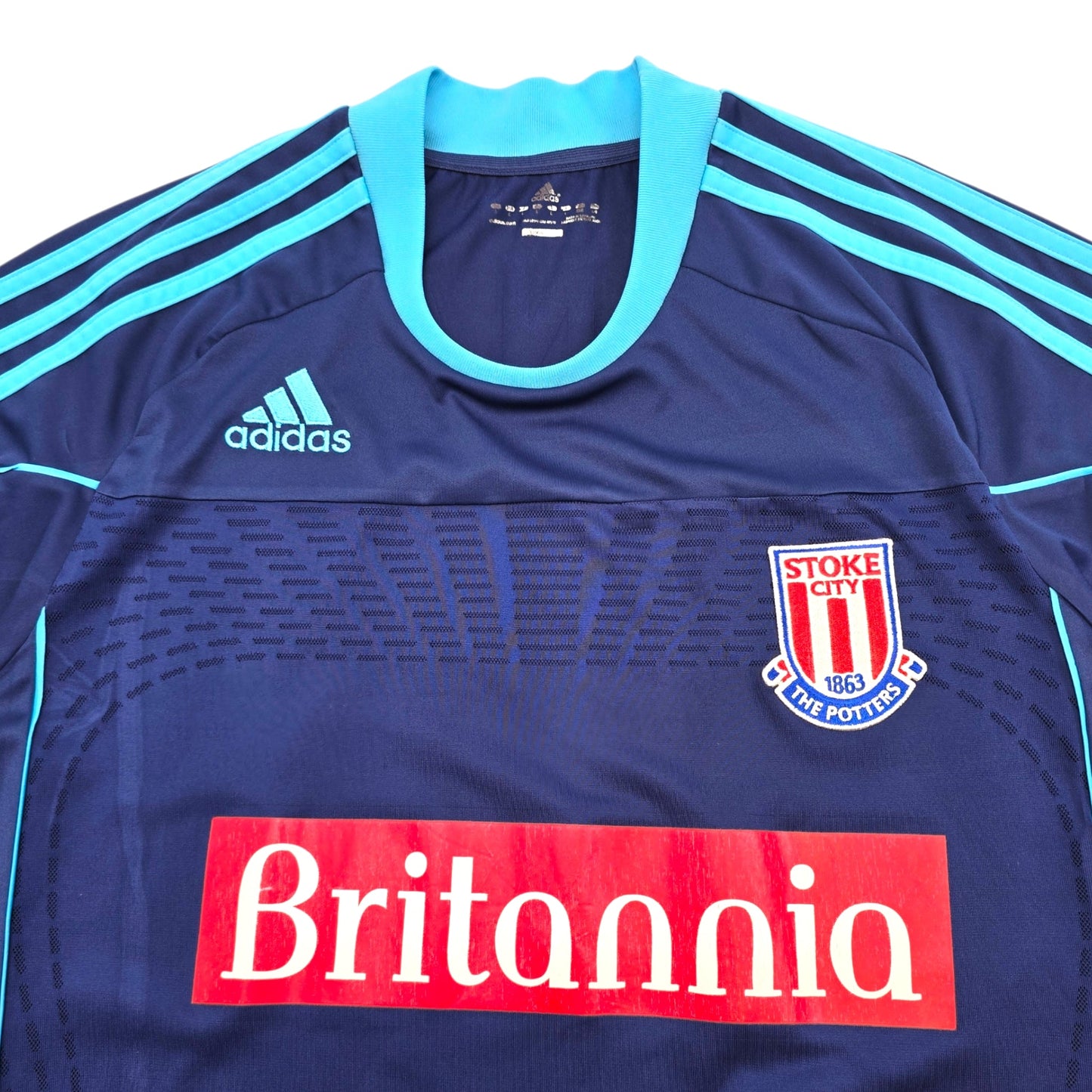 2011/12 Stoke City Third Football Shirt (L) Adidas #9 Jones