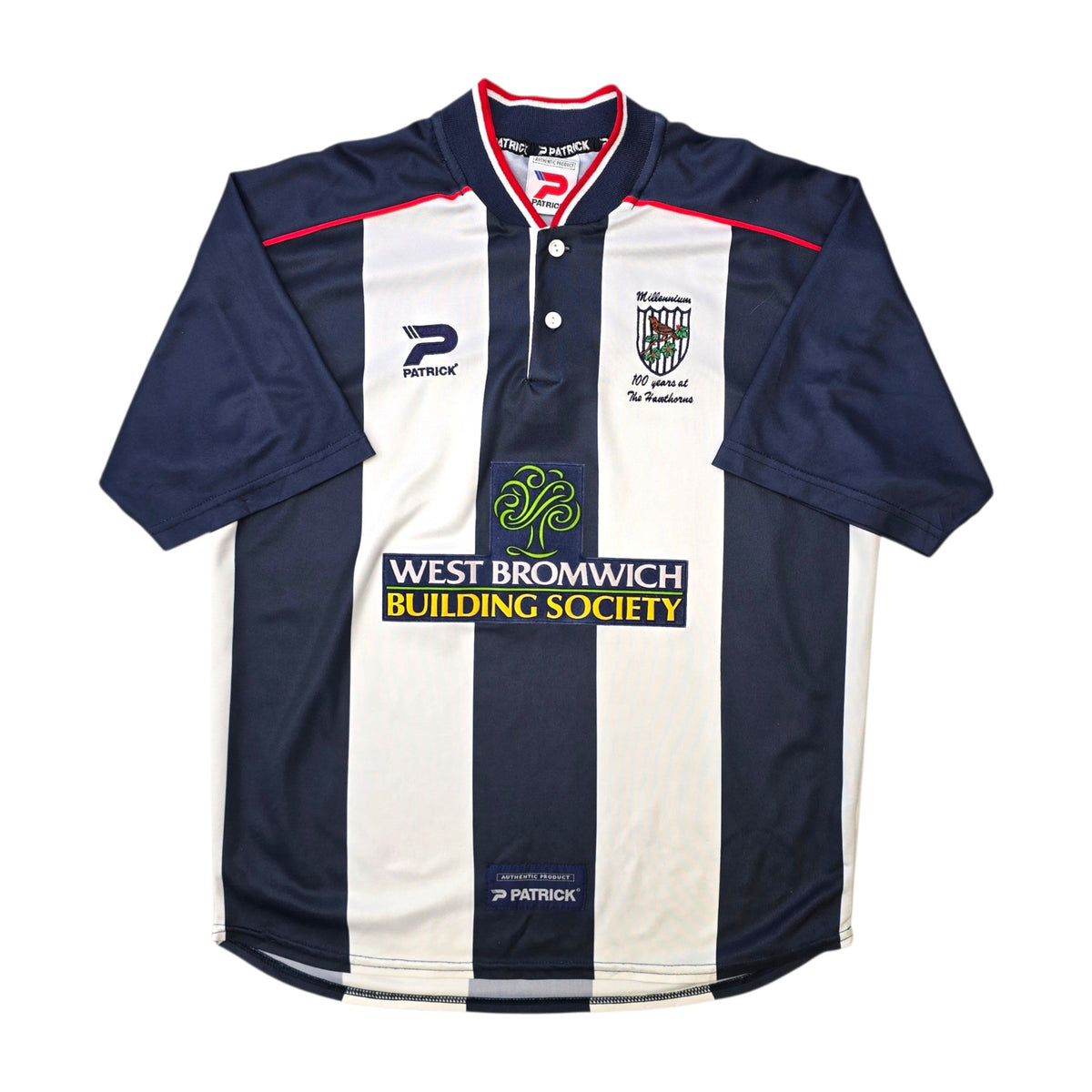 2000/02 West Bromwich Albion Home Football Shirt (M) Patrick