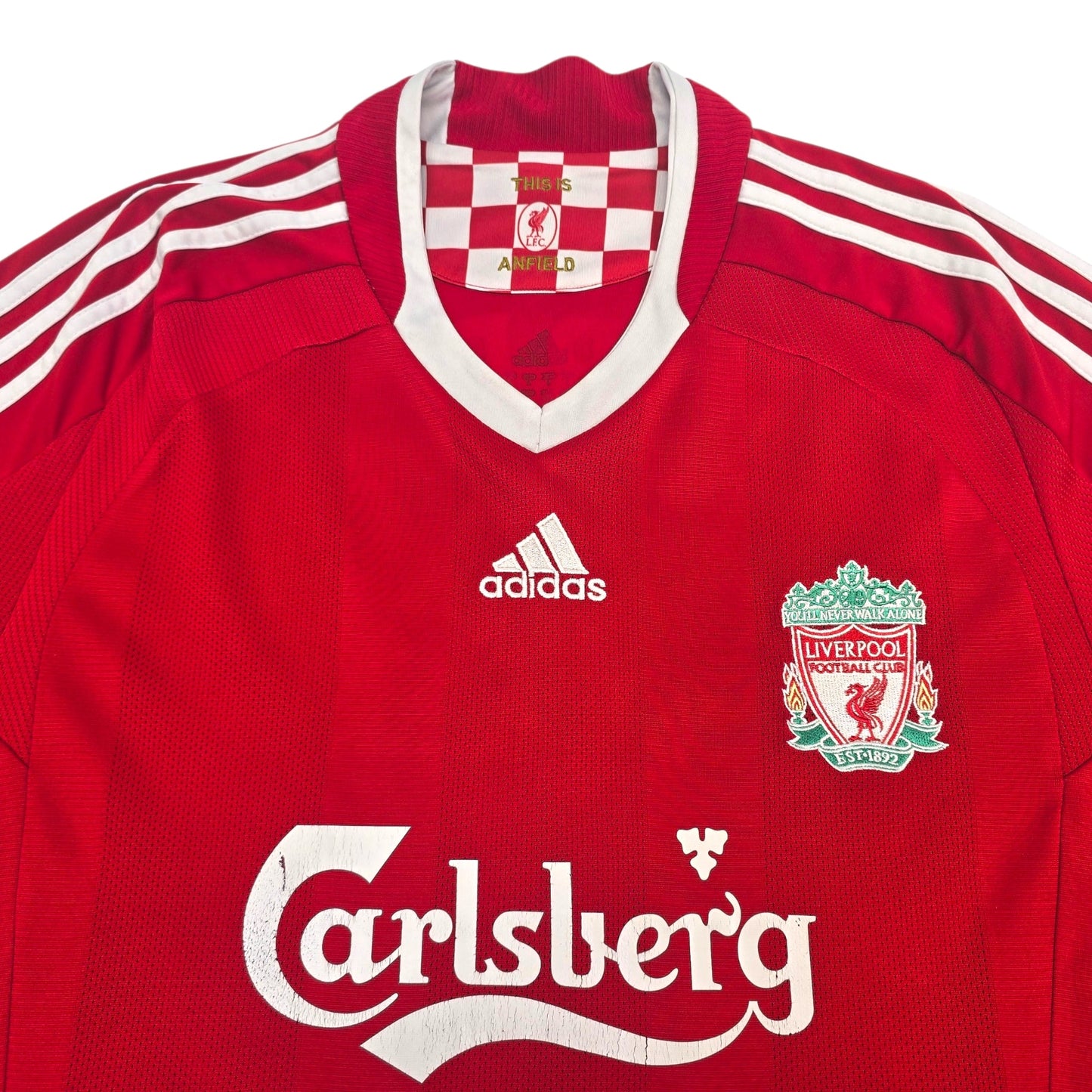 2008/10 Liverpool Home Football Shirt (L) Adidas #9 Torres