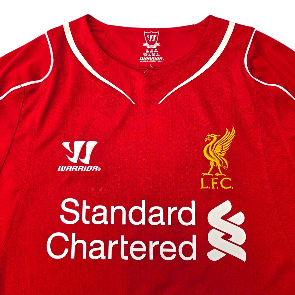 2014/15 Liverpool Home Football Shirt (M) Warrior #8 Gerrard