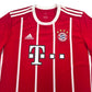 2017/18 Bayern Munich Home Football Shirt (XL) Adidas #24 Tolisso