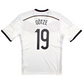 2014/15 Germany Home Football Shirt (L) Adidas #19 Gotze