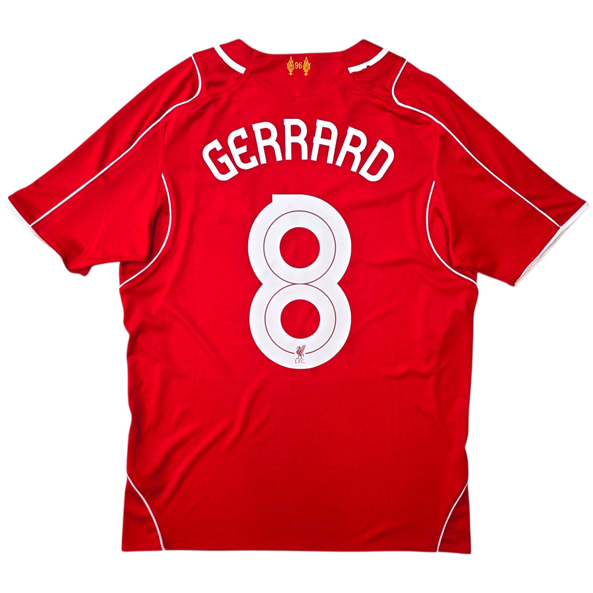 2014/15 Liverpool Home Football Shirt (M) Warrior #8 Gerrard