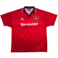 1994/96 Manchester United Home Football Shirt (M) Umbro #7 Cantona