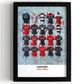 Saracens FC Shirts - A2 Signed Limited Edition Prints