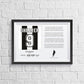 Alan Shearer Newcastle Stats & Poem Print