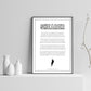 Alan Shearer Newcastle Poem Print