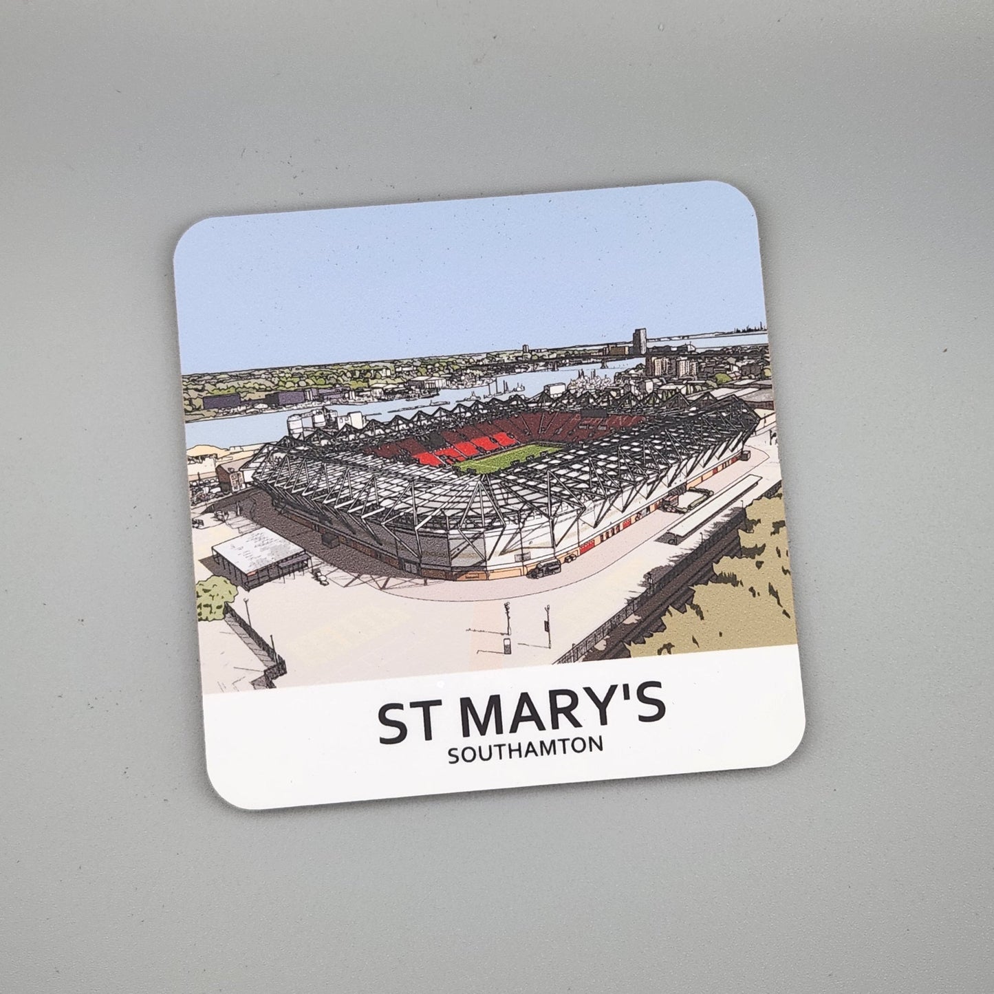 Southampton FC coaster of St Mary's Stadium