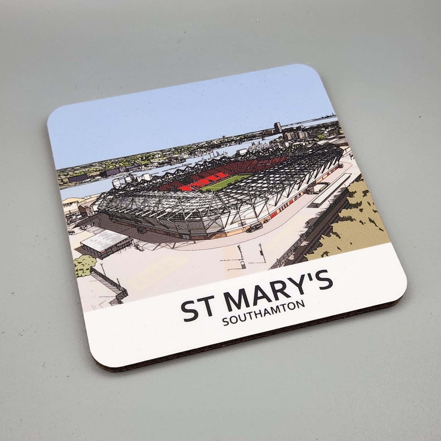 Southampton FC coaster of St Mary's Stadium