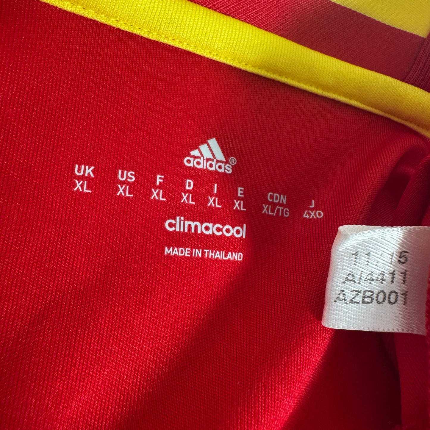Spain 2016/2017/2018 Home Shirt XL