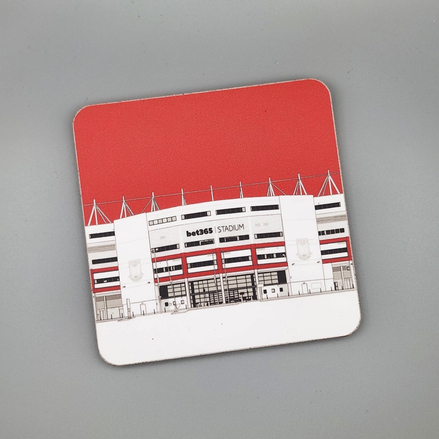 Stoke City coaster of Bet365 stadium