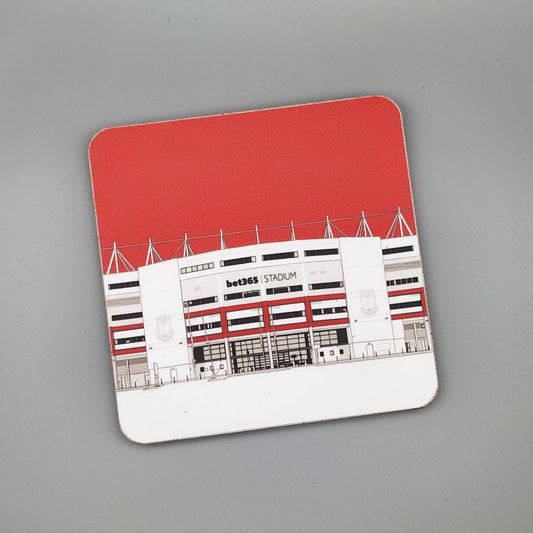 Stoke City coaster of Bet365 stadium
