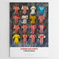 Sunderland FC Shirts - A2 Signed Limited Edition Prints