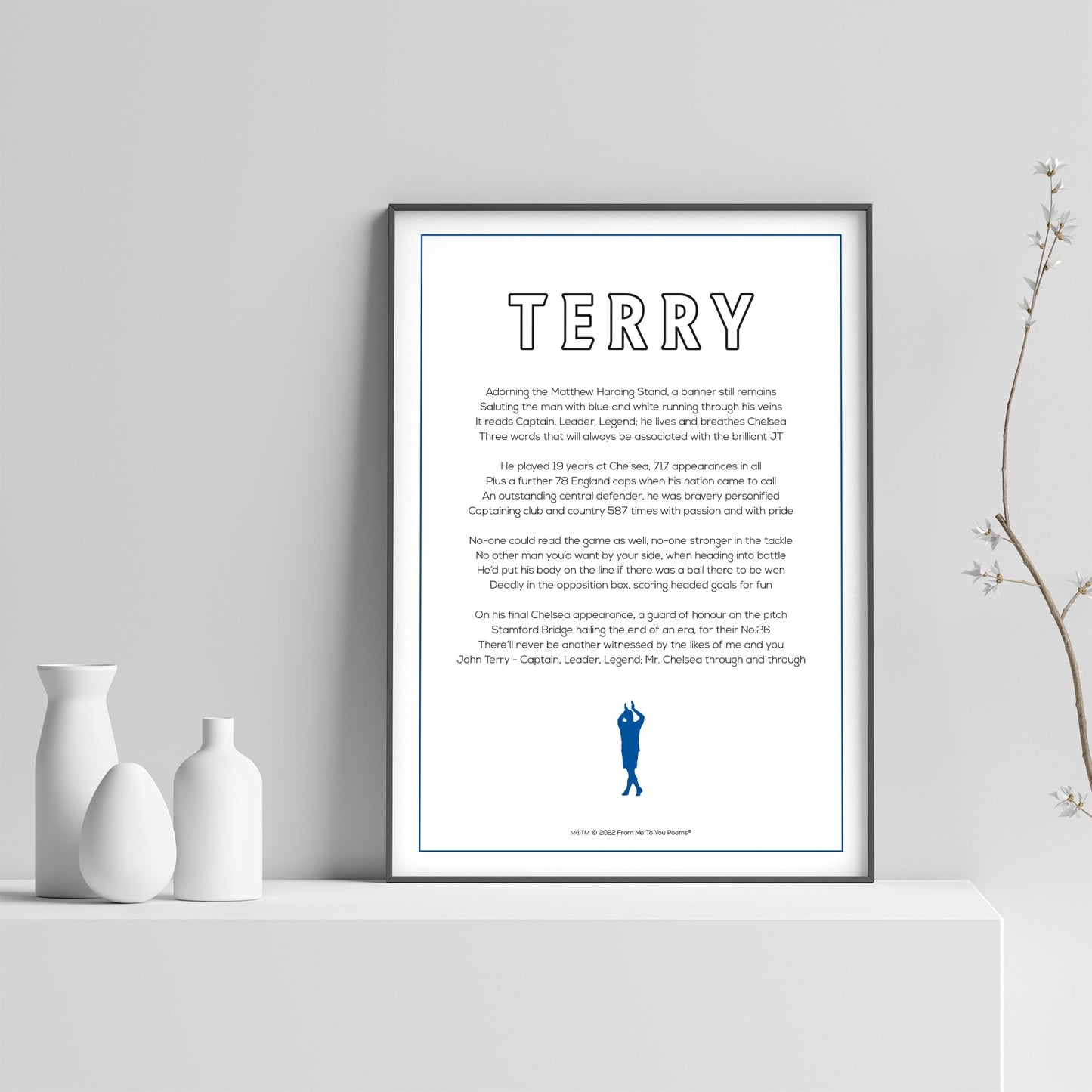 John Terry Poem Print