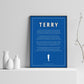 John Terry Poem Print
