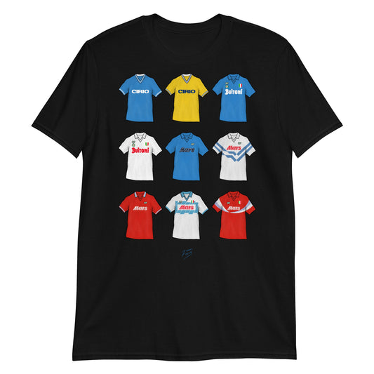 Napoli Retro Shirts Illustrated Football T-Shirt
