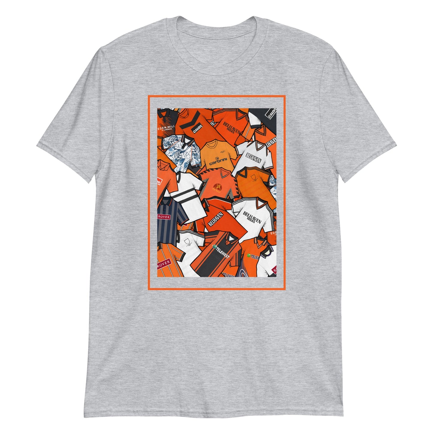 Dundee Utd Classic Shirts Collage Retro Football Unisex T-Shirt