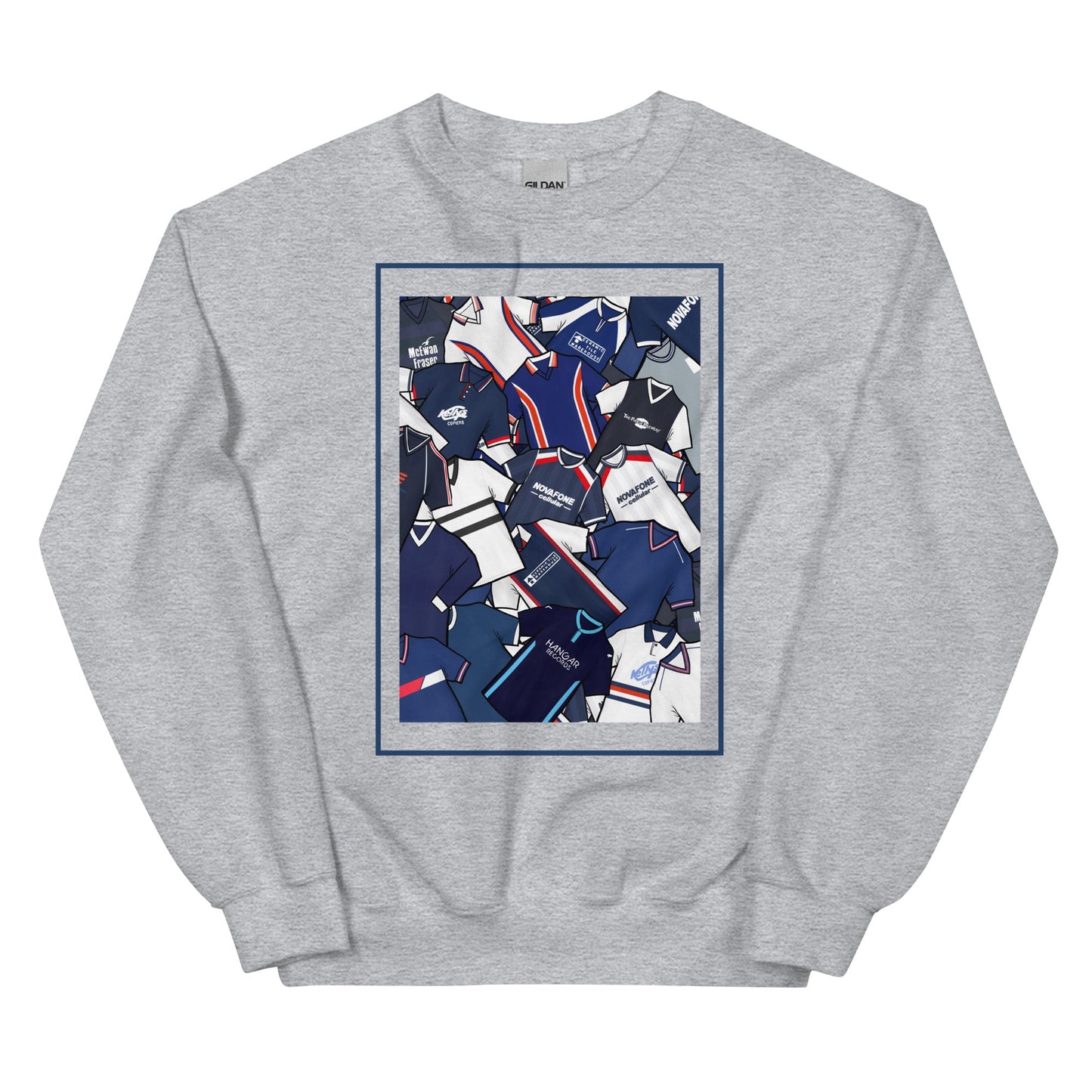 Dundee Classic Shirts Collage Retro Football Unisex Sweatshirt