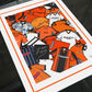 Dundee Utd Kit Collage Retro Shirts Football Print