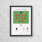 Personalised Football Match Print