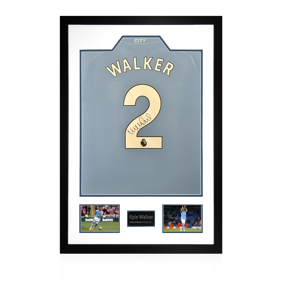 Kyle Walker Signed Manchester City 23/24 Shirt Premium Frame
