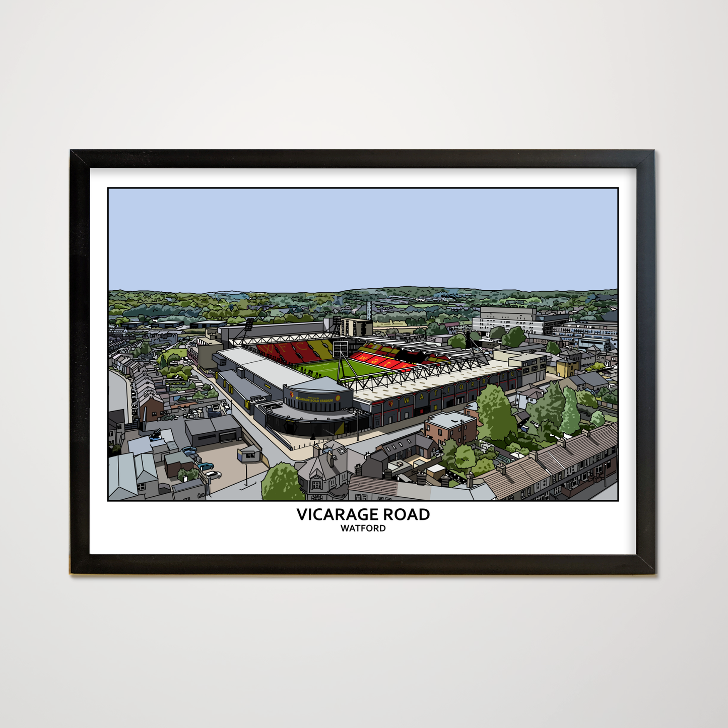 Watford FC posters of Vicarage Road