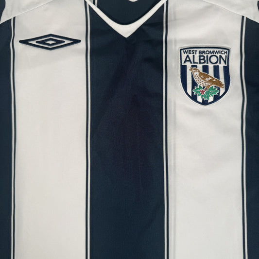 West Bromwich Albion 2008/2009 Home Football Shirt Medium