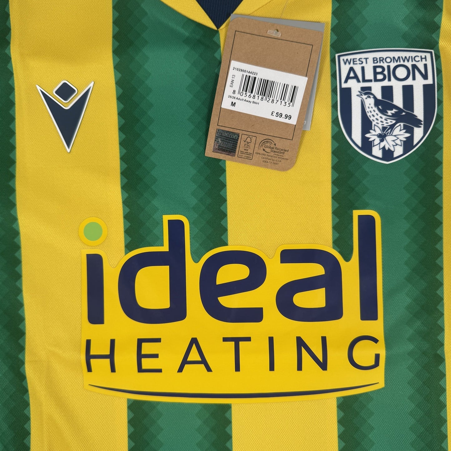 West Bromwich Albion 2025/2026 Away Football Shirt Medium BNWT