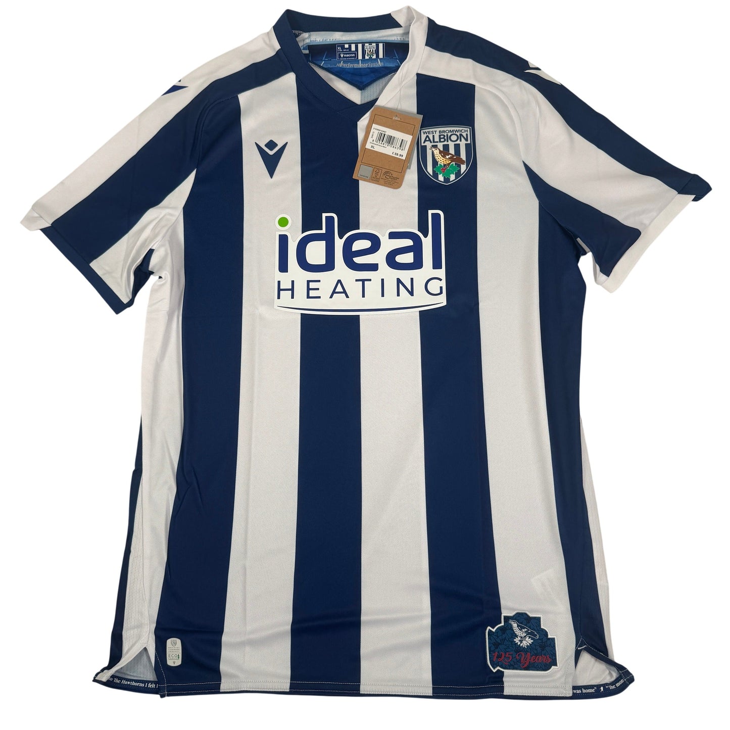West Bromwich Albion 2025/2026 Home Football Shirt XL BNWT